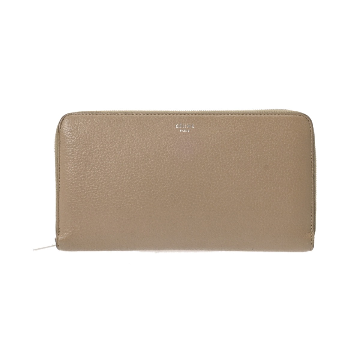 セリーヌ CELINE ラージ ジップドウォレット ベージュ 105003AFE レザー レディース 長財布 セリーヌ 財布 ブランド 【ローン48回払い無金利】【中古】