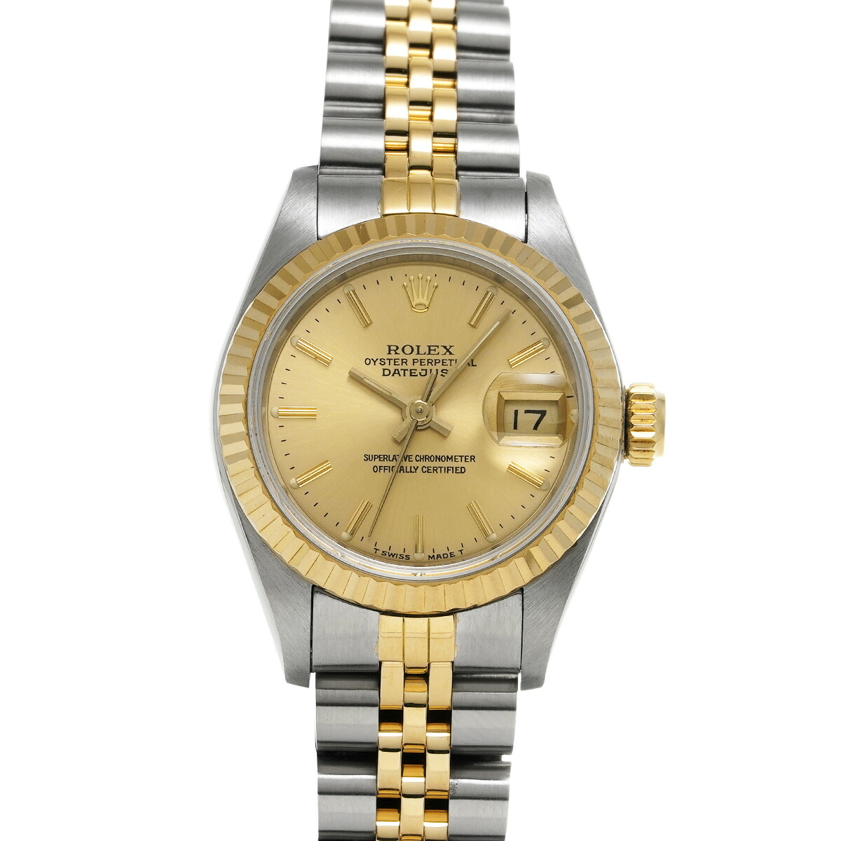 【～4/17 最大5万円クーポン】ロレックス ROLEX デイトジャスト 69173 96番台(1986年頃製造) シャンパン レディース 腕時計 ロレックス 時計 高級腕時計 ブランド 【ローン48回払い無金利】【中古】