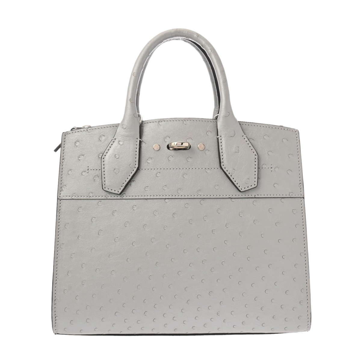 【～4/17 最大5万円クーポン】ルイ ヴィトン LOUIS VUITTON シティスティーマー PM シルバー オーストリッチ レディース ハンドバッグ ヴィトンバッグ バック ブランド 【ローン48回払い無金利】【中古】