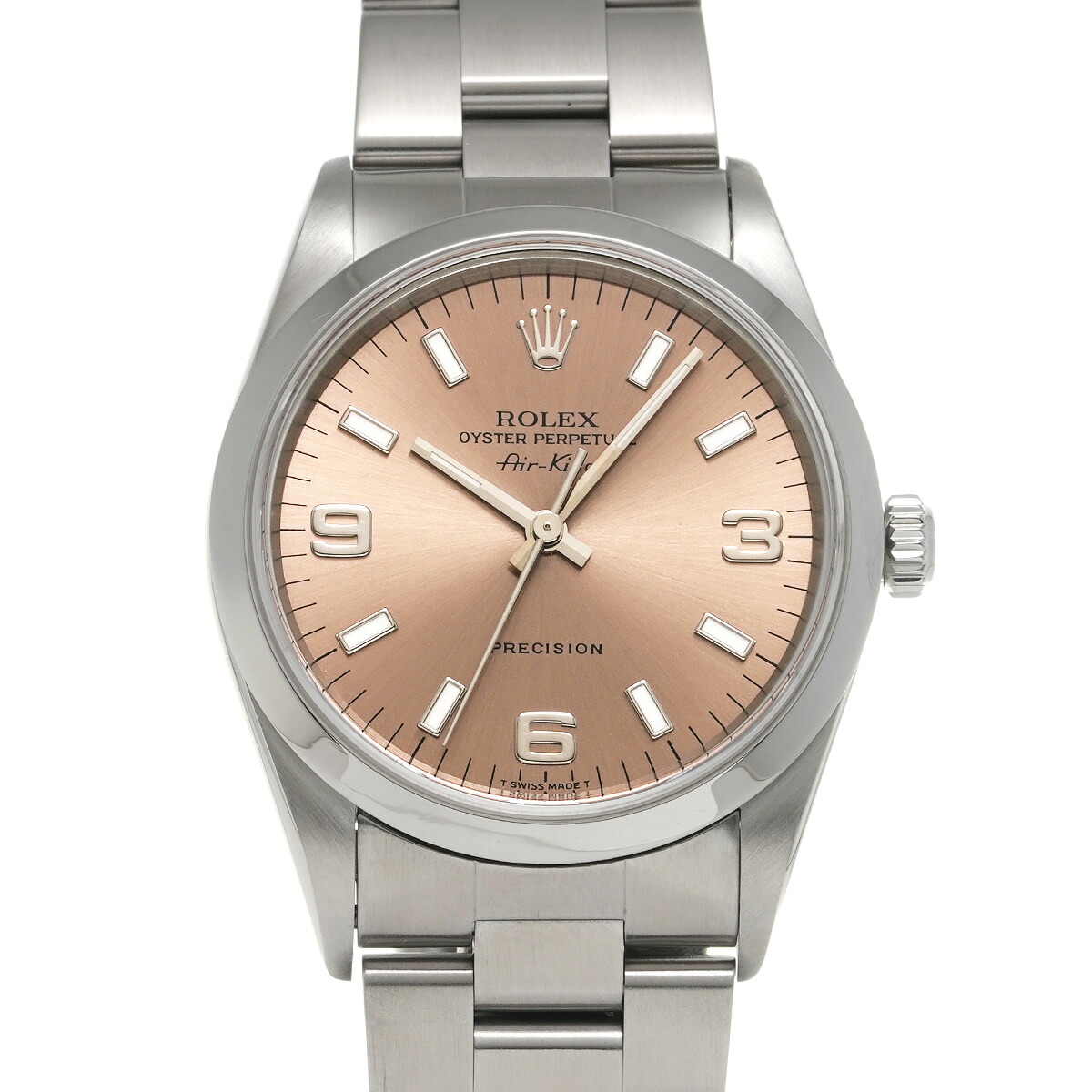 ロレックス ROLEX エアキング 14000 U番(1997年頃製造) ピンク メンズ 腕時計 ロレックス 時計 高級腕時計 ブランド 【ローン48回払い無金利】【中古】