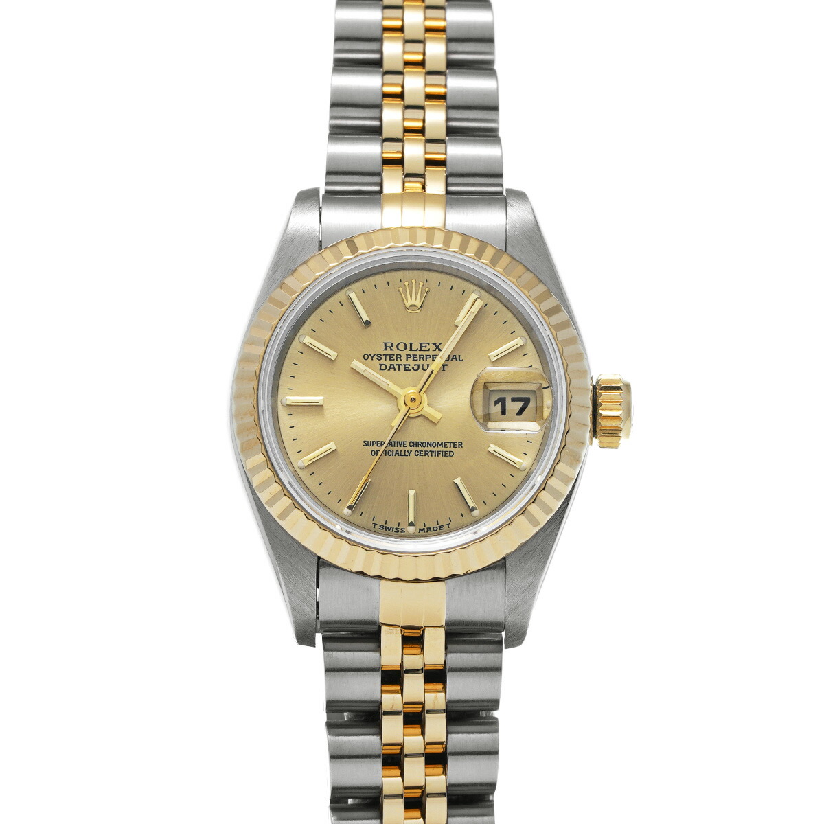 ロレックス ROLEX デイトジャスト 69173 W番(1995年頃製造) シャンパン レディース 腕時計 ロレックス 時計 高級腕時計 ブランド 【ローン48回払い無金利】【中古】