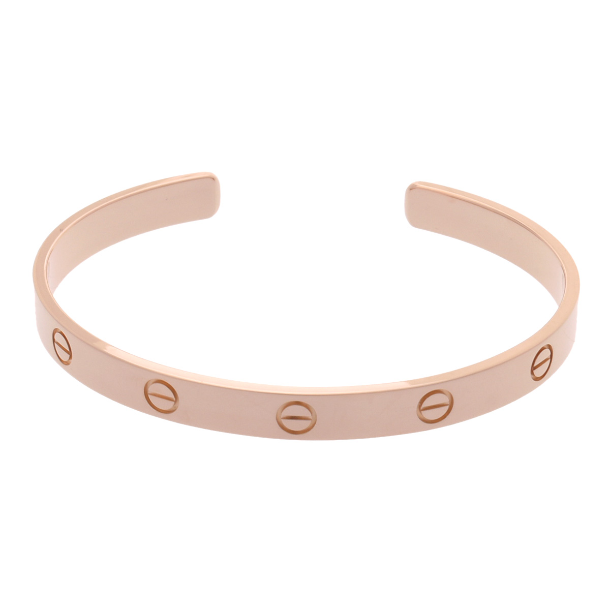 【～4/17 最大5万円クーポン】カルティエ CARTIER ラブオープンブレスレット #19 K18ピンクゴールド PG レディース ブレスレット カルティエ 【ローン48回払い無金利】【中古】
