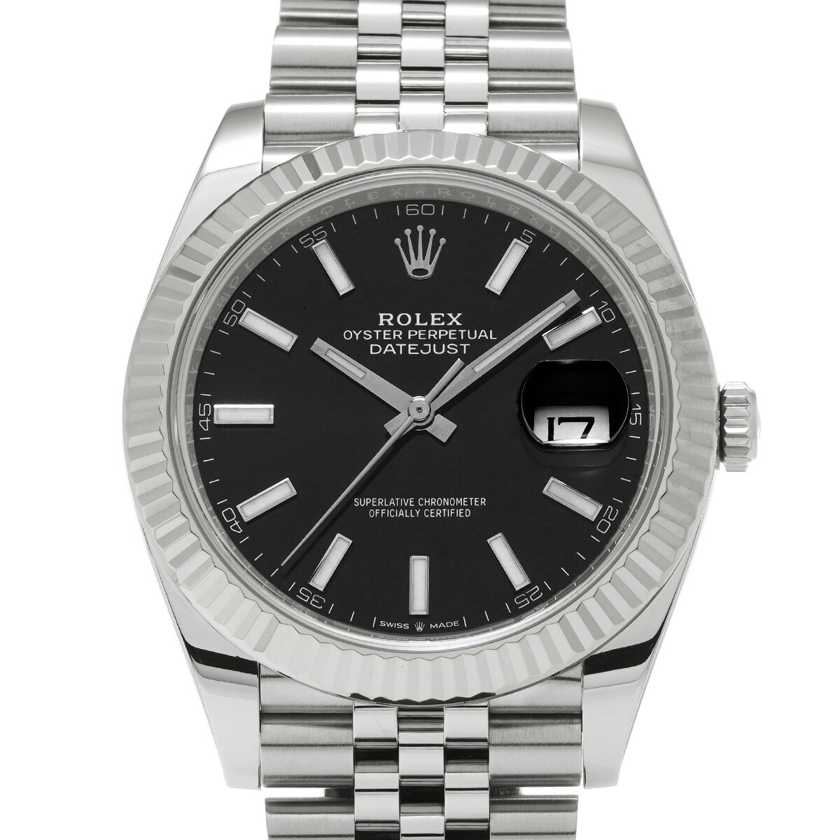 ロレックス ROLEX デイトジャスト 41 126334 ランダムシリアル ブライトブラック メンズ 腕時計 ロレックス 時計 高級腕時計 ブランド 【ローン48回払い無金利】【中古】