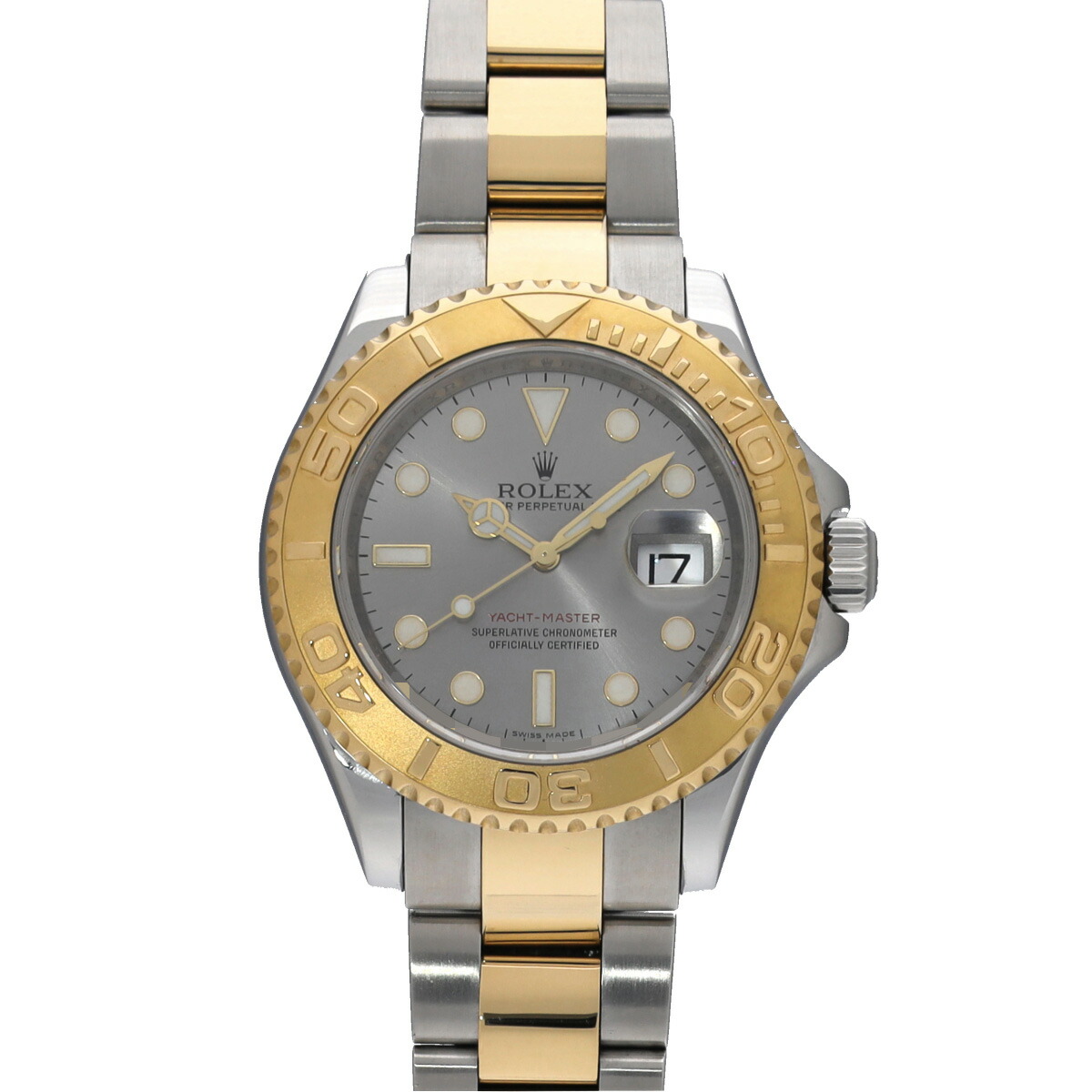 ロレックス ROLEX ヨットマスター 40 16623 ランダムシリアル グレー メンズ 腕時計 ロレックス 時計 高級腕時計 ブランド 【ローン48回払い無金利】【中古】 779,200円