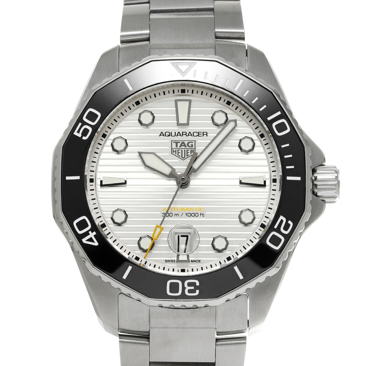 下げ札 ホイヤー TAG HEUER アクアレーサー 専門的 300 キャリバー5 WBP201C.BA0632 しろがね色 メンズ ウオッチ 下げ札 ホイヤー 時辰儀 御膳上等ウオッチ ブランド名 【貸し付け金48回払い無利子】【中古】