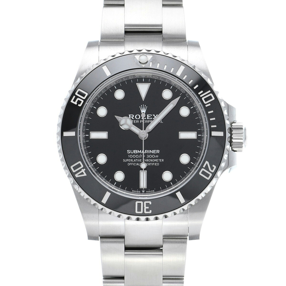 ロレックス ROLEX サブマリーナ 124060 ブラック メンズ 腕時計 ロレックス 時計 高級腕時計 ブランド 【ローン48回払い無金利】【中古】