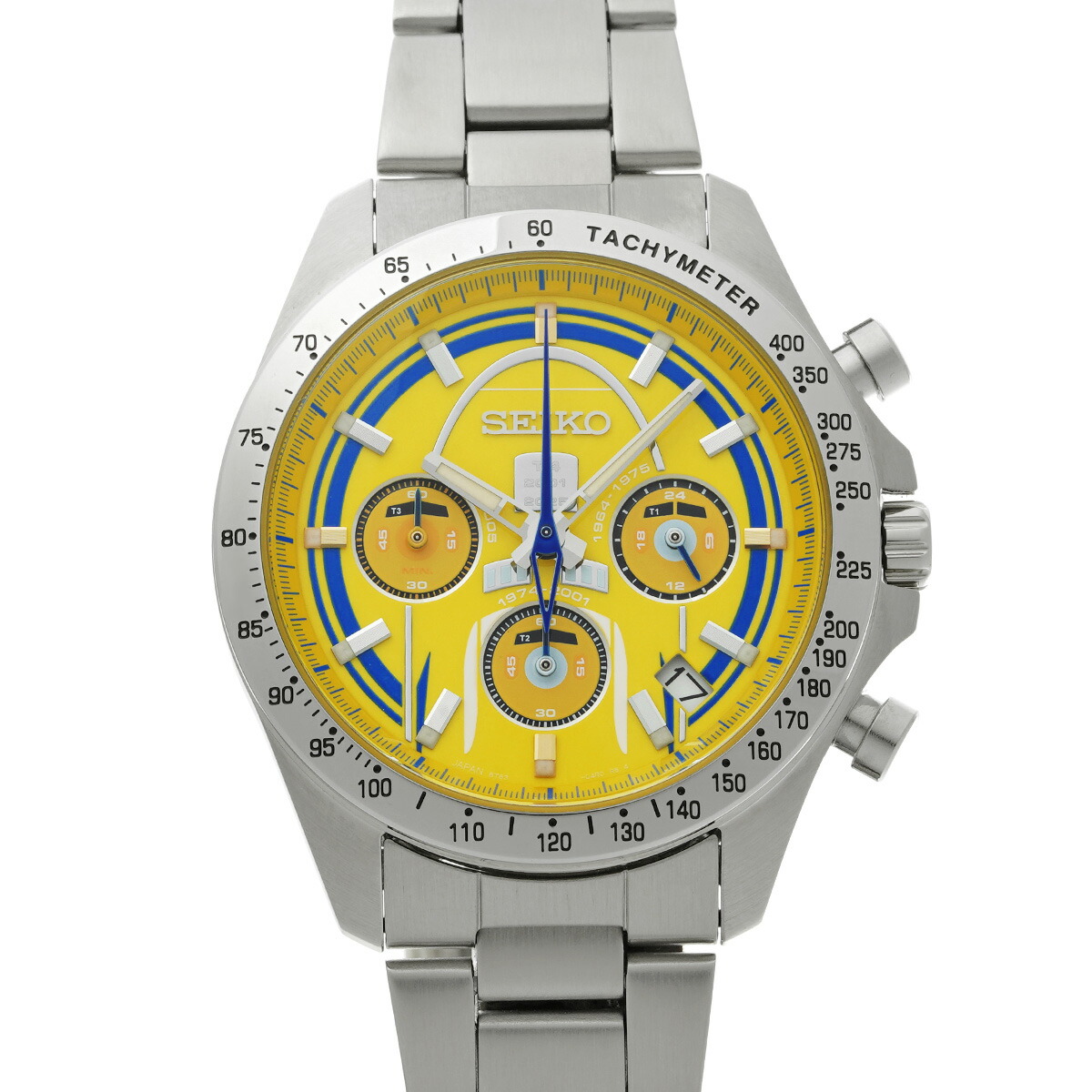 セイコー SEIKO ドクターイエロー 8T63-04L0 イエロー メンズ 腕時計 セイコー 時計 高級腕時計 ブランド 【ローン48回払い無金利】【中古】 45,588円