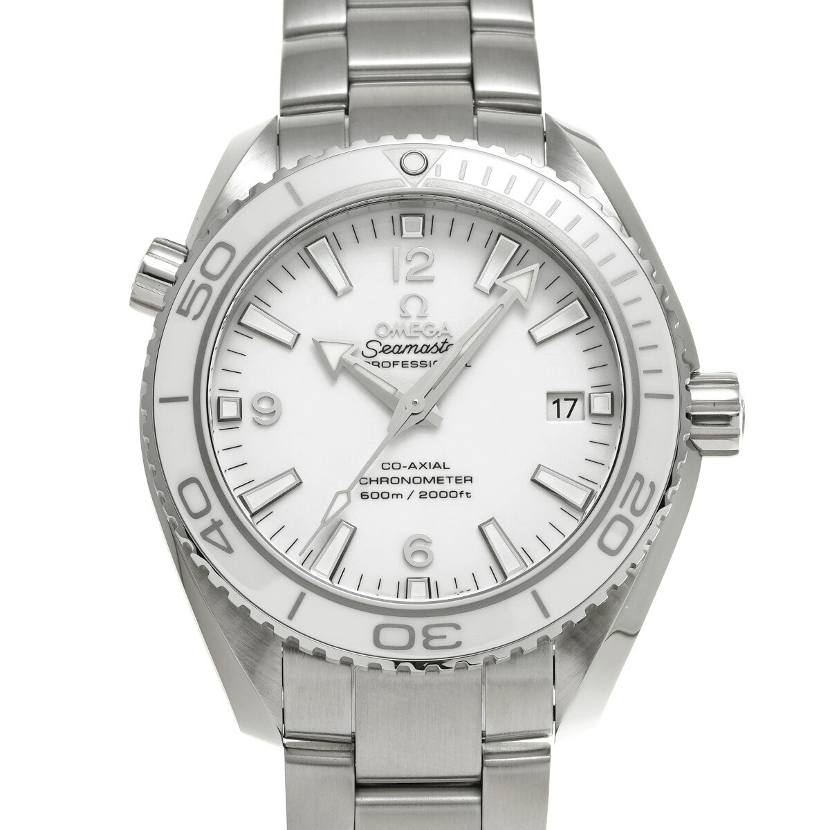 オメガ OMEGA シーマスター プラネットオーシャン 600 コーアクシャル 232.30.42.21.04.001 ホワイト メンズ 腕時計 オメガ 時計 高級腕時計 ブランド 【ローン48回払い無金利】【中古】