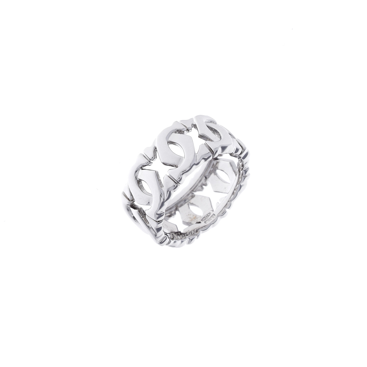 【～7/26 最大5万円クーポン】カルティエ CARTIER アントルラセリング #48 K10ホワイトゴールド WG レディース リング・指輪 カルティエ 【ローン48回払い無金利】【中古】｜ウォッチニアン ブランド品専門店