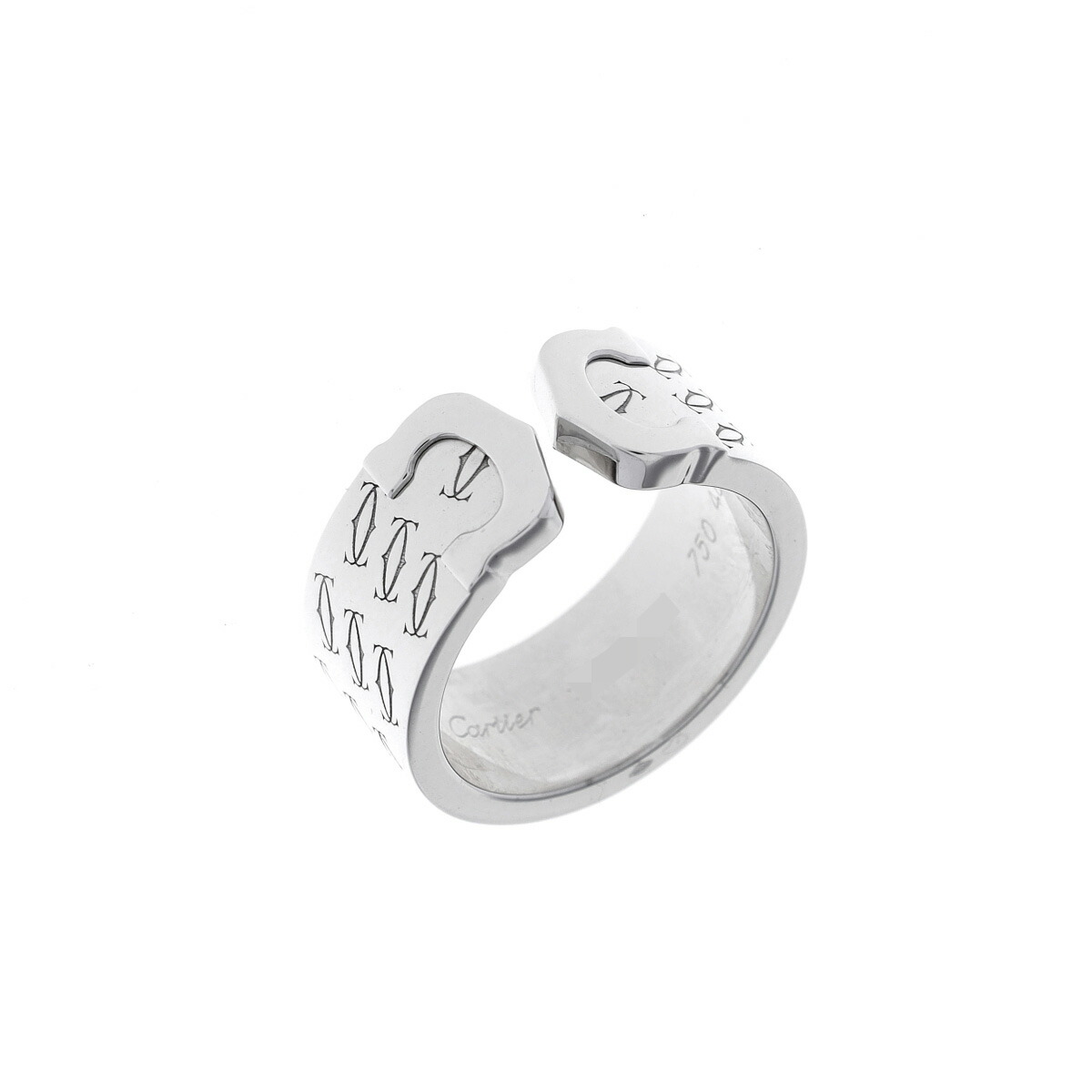 カルティエ CARTIER C2リング 2000年クリスマス限定 #48 K18ホワイトゴールド WG レディース リング・指輪 カルティエ 【ローン48回払い無金利】【中古】