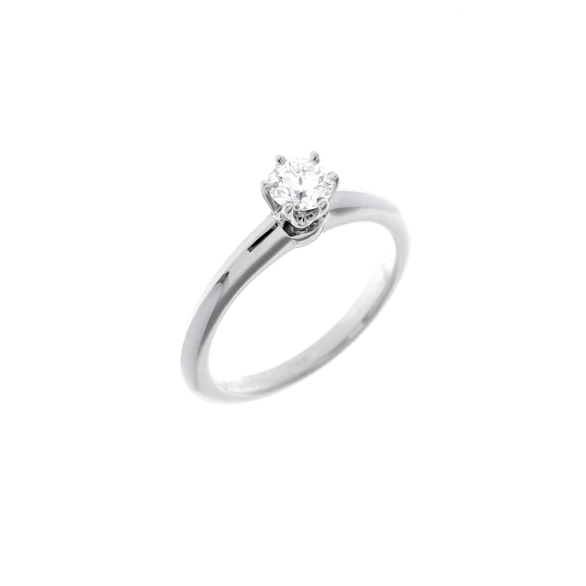 【～4/17 最大5万円クーポン】ティファニー TIFFANY & Co. ソリティア 0.30ct #8 Pt950プラチナ ダイヤモンド レディース リング・指輪 ティファニー 【ローン48回払い無金利】【中古】