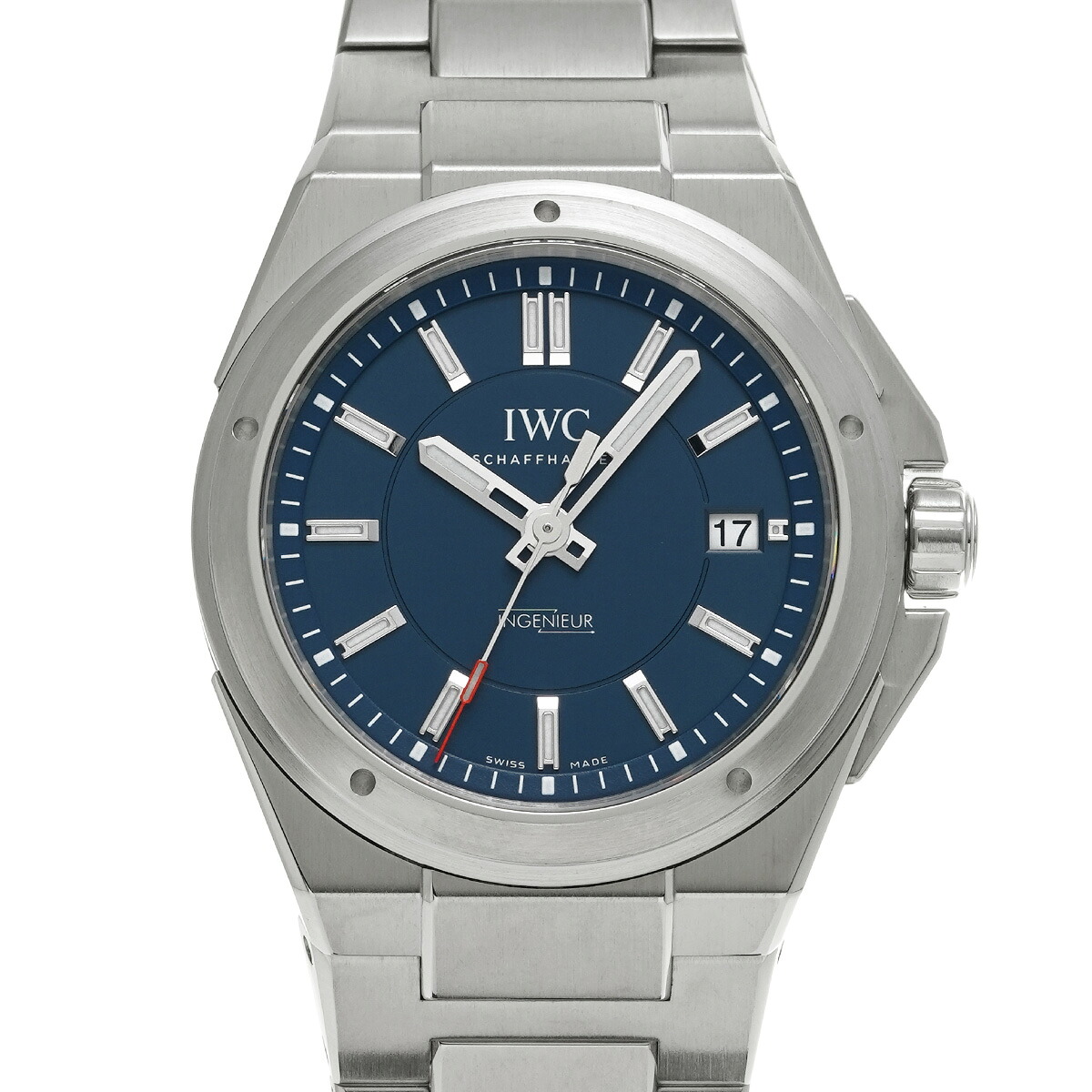 IWC インヂュニア オートマティック ローレウス スポーツフォーグッド IW323909 ブルー メンズ 腕時計 IWC 時計 高級腕時計 ブランド 【ローン48回払い無金利】【中古】