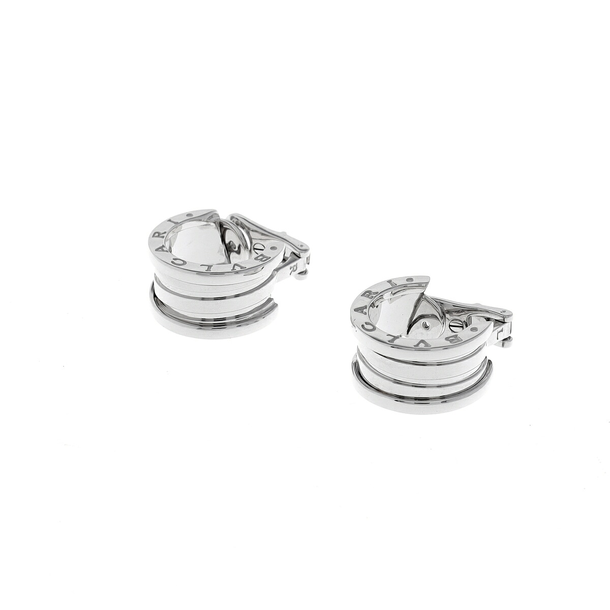 【～7/26 最大5万円クーポン】ブルガリ BVLGARI B-ZERO1 イヤリング K18ホワイトゴールド WG レディース イヤリング ブルガリ 【ローン48回払い無金利】【中古】｜ウォッチニアン ブランド品専門店