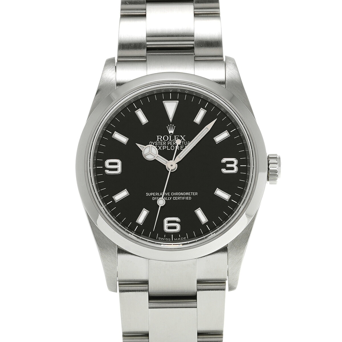ロレックス ROLEX エクスプローラー 114270 V番(2009年頃製造) ブラック メンズ 腕時計 ロレックス 時計 高級腕時計 ブランド 【ローン48回払い無金利】【中古】