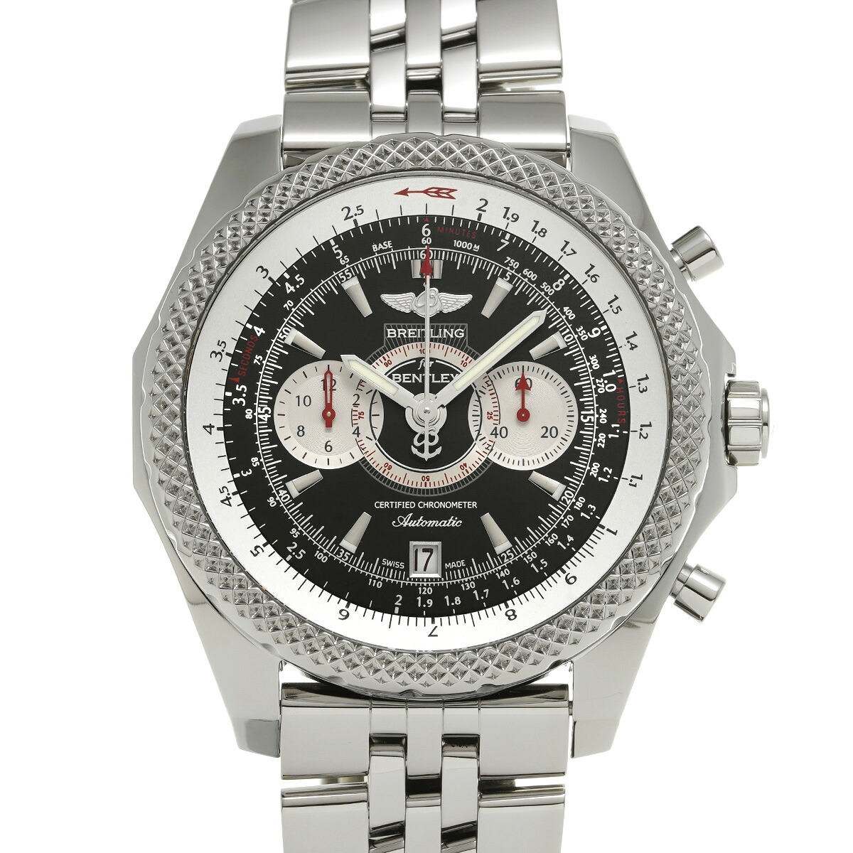ブライトリング BREITLING ベントレー スーパースポーツ A266B22SP ブラック/シルバー メンズ 腕時計 ブライトリング 時計 高級腕時計 ブランド 【ローン48回払い無金利】【中古】