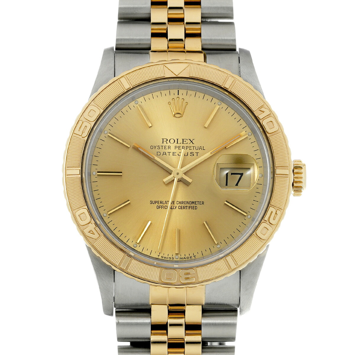 【~7/26 最大5万円クーポン】ロレックス ROLEX デイトジャスト サンダーバード 16263 X番(1992年頃製造) シャンパン メンズ 腕時計 ロレックス 時計 高級腕時計 ブランド 【ローン48回払い無金利】【中古】|ウォッチニアン ブランド品専門店