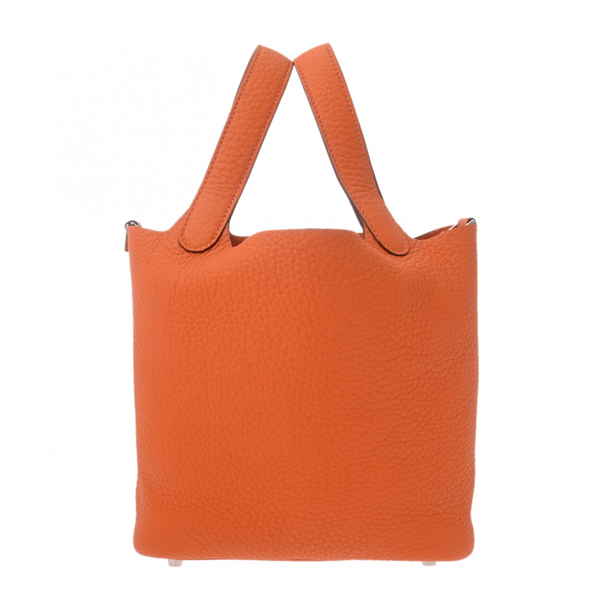 エルメス HERMES ピコタン鍵を掛ける PM  オレンジ色 トリヨンクレマンス レディース ハンドバック エルメス ピコタン うしろ側 ブランド名 【貸し付け金48回払い無利子】【未当てはめる】