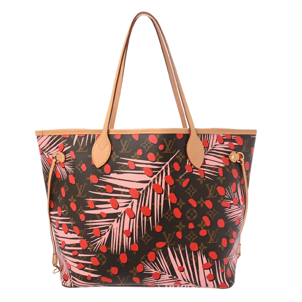 【～7/26 最大5万円クーポン】ルイ ヴィトン LOUIS VUITTON モノグラムジャングルドット ネヴァーフル MM 草間彌生 ピンク/ブラウン M41979 モノグラムキャンバス レディース トートバッグ ヴィトンバッグ バック ブランド 【ローン48回払い無金利】【中古】｜ウォッチニアン ブランド品専門店