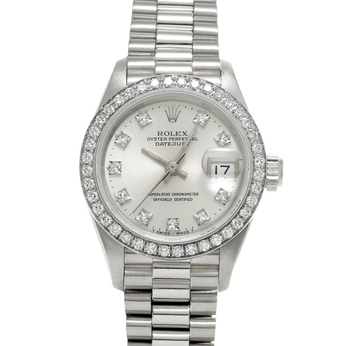 【～7/26 最大5万円クーポン】ロレックス ROLEX デイトジャスト 26 69136G E番(1990年頃製造) シルバー/ダイヤモンド レディース 腕時計 ロレックス 時計 高級腕時計 ブランド 【ローン48回払い無金利】【中古】｜ウォッチニアン ブランド品専門店 863,800円