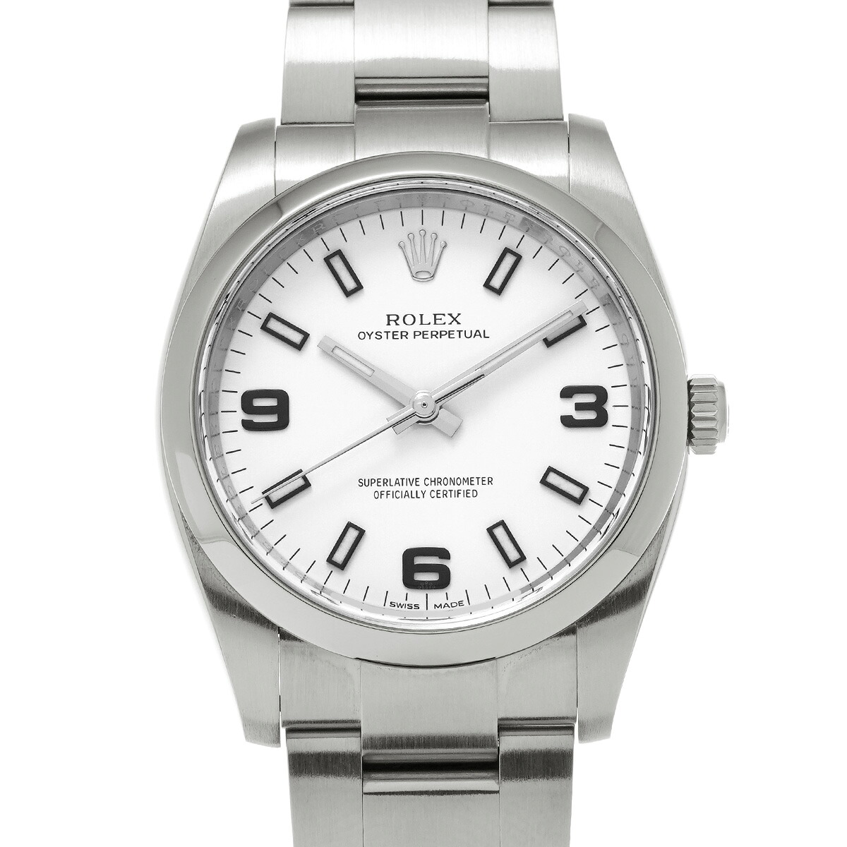 【～7/26 最大5万円クーポン】ロレックス ROLEX エアキング 114200 ランダムシリアル ホワイト メンズ 腕時計 ロレックス 時計 高級腕時計 ブランド 【ローン48回払い無金利】【中古】｜ウォッチニアン ブランド品専門店