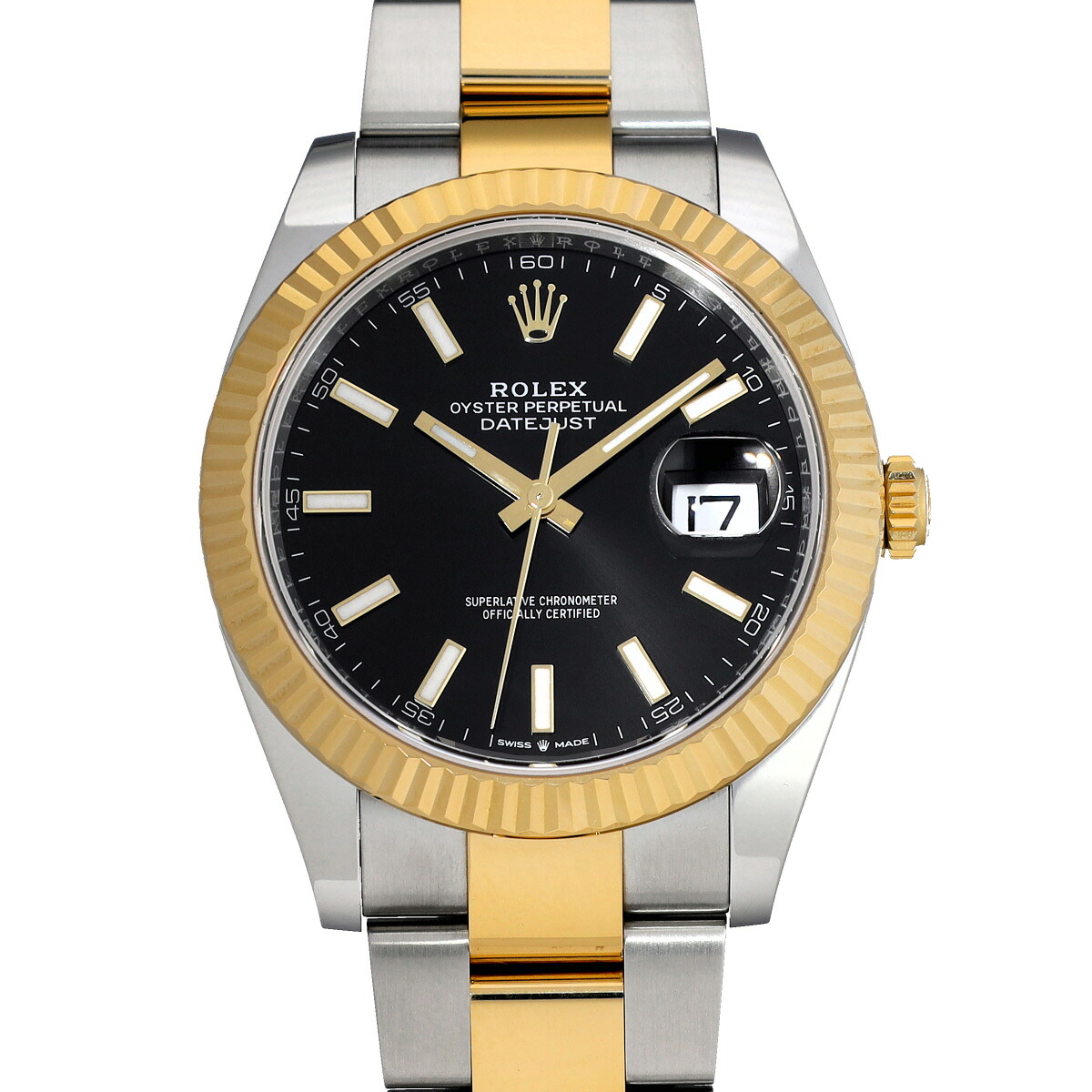 【～7/26 最大5万円クーポン】ロレックス ROLEX デイトジャスト 41 126333 ランダムシリアル ブライトブラック メンズ 腕時計 ロレックス 時計 高級腕時計 ブランド 【ローン48回払い無金利】【中古】｜ウォッチニアン ブランド品専門店