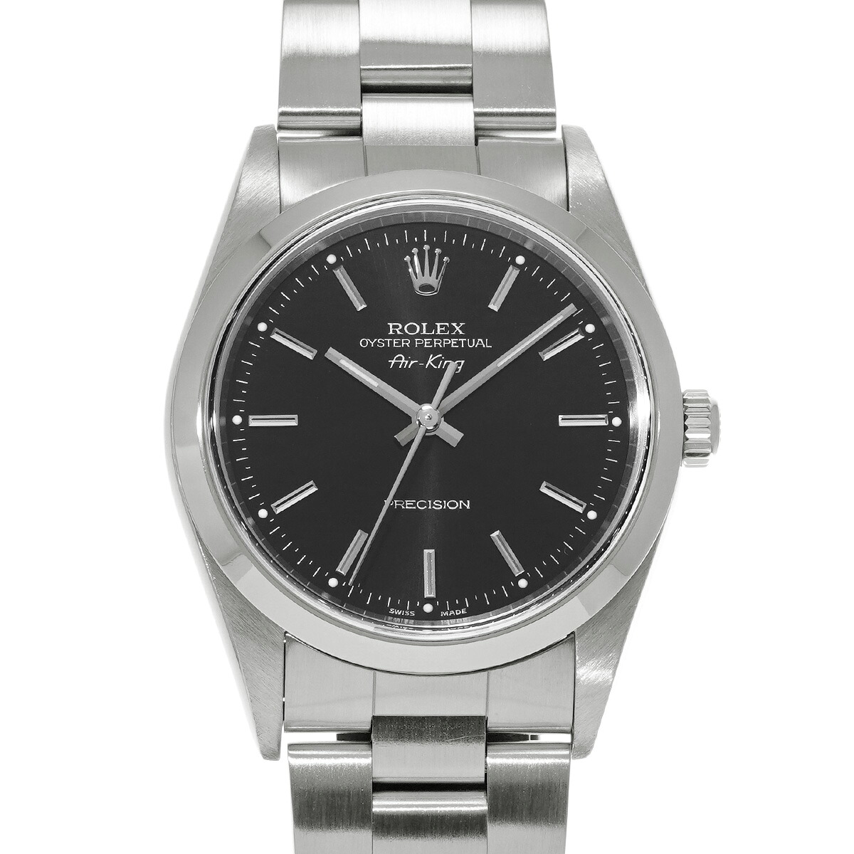 ロレックス ROLEX エアキング 14000 A番(1998年頃製造) ブラック メンズ 腕時計 ロレックス 時計 高級腕時計 ブランド 【ローン48回払い無金利】【中古】｜ウォッチニアン ブランド品専門店 395,910円