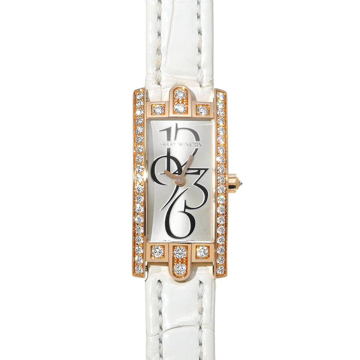 【~7/26 最大5万円クーポン】ハリー ウィンストン HARRY WINSTON アヴェニューC ミニ AVCQHM16RR005 ホワイトシェル レディース 腕時計 ハリー ウィンストン 時計 高級腕時計 ブランド 【ローン48回払い無金利】【中古】|ウォッチニアン ブランド品専門店