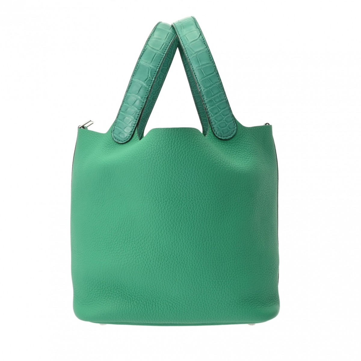 【~7/26 最大5万円クーポン】エルメス HERMES ピコタン ロックタッチ MM ヴェールジェイド/ミント アリゲーターマット/トリヨンクレマンス レディース ハンドバッグ エルメス ピコタン バック ブランド 【ローン48回払い無金利】【中古】|ウォッチニアン ブランド品専門店