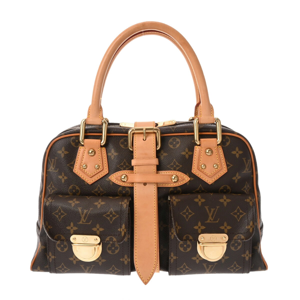 【~7/26 最大5万円クーポン】ルイ ヴィトン LOUIS VUITTON モノグラム マンハッタン GM ブラウン M40025 モノグラムキャンバス レディース ハンドバッグ ヴィトンバッグ バック ブランド 【ローン48回払い無金利】【中古】|ウォッチニアン ブランド品専門店