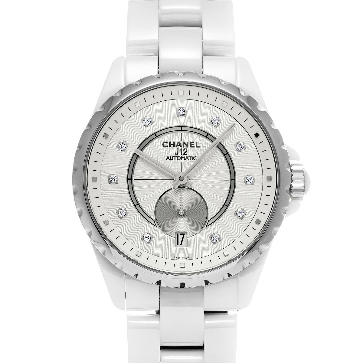 【～7/26 最大5万円クーポン】シャネル CHANEL J12 365 H4345 シルバー/ダイヤモンド ユニセックス 腕時計 シャネル 時計 高級腕時計 ブランド 【ローン48回払い無金利】【中古】｜ウォッチニアン ブランド品専門店 222,900円