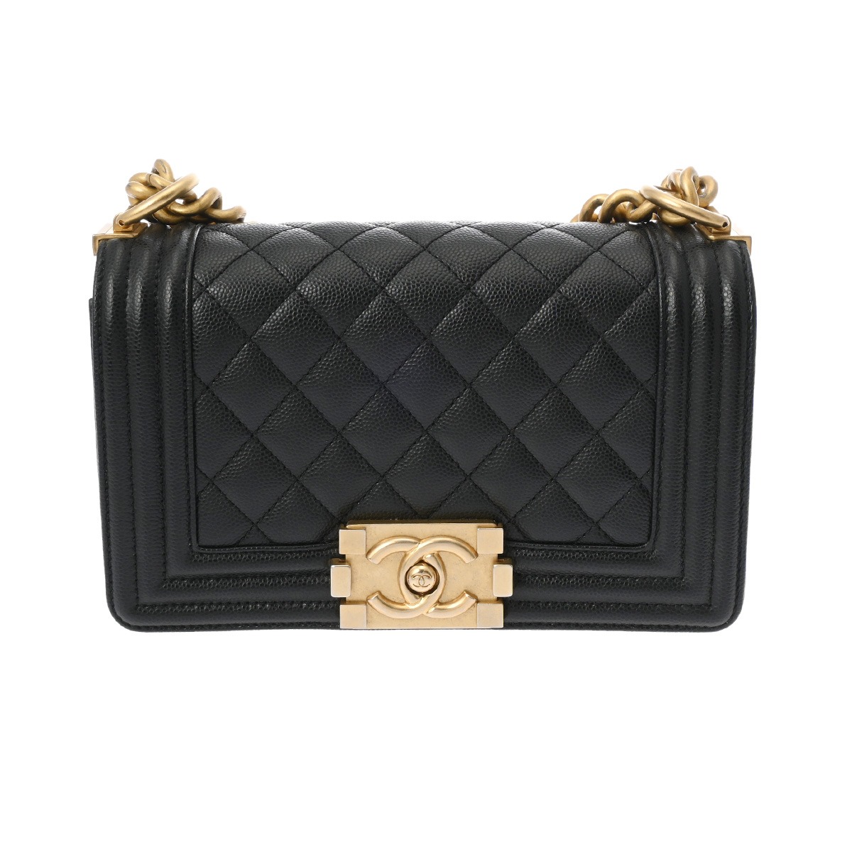 【~7/26 最大5万円クーポン】シャネル CHANEL ボーイシャネル スモールハンドバッグ 20cm ブラック A67085 グレインドカーフスキン レディース ショルダーバッグ chanel シャネル バッグ バック ブランド 【ローン48回払い無金利】【中古】|ウォッチニアン ブランド品専門店