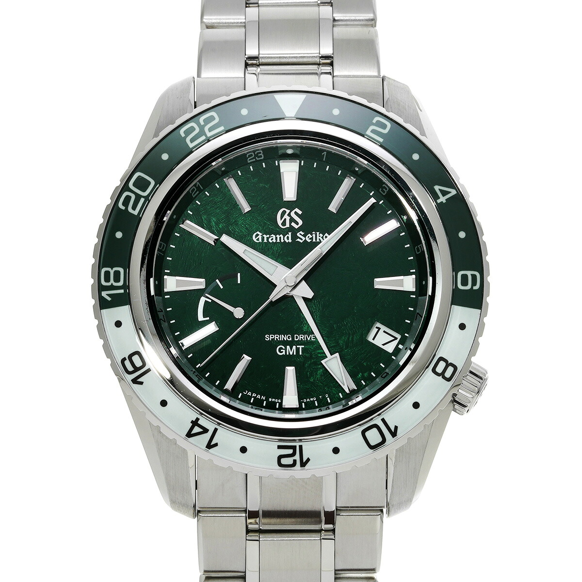 【～7/26 最大5万円クーポン】グランドセイコー Grand Seiko スポーツコレクション スプリングドライブ GMT SBGE295 グリーン メンズ 腕時計 グランドセイコー 時計 高級腕時計 ブランド 【ローン48回払い無金利】【中古】｜ウォッチニアン ブランド品専門店
