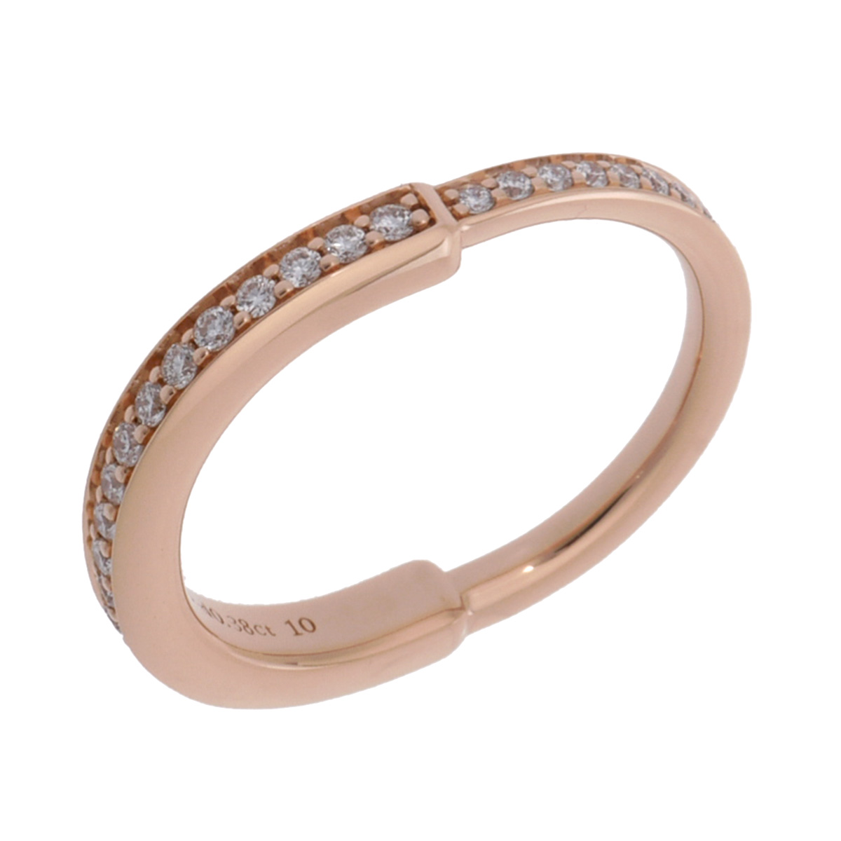 【～7/26 最大5万円クーポン】ティファニー TIFFANY & Co. ロック リング K18ピンクゴールド PG ダイヤモンド レディース リング・指輪 ティファニー 【ローン48回払い無金利】【中古】｜ウォッチニアン ブランド品専門店