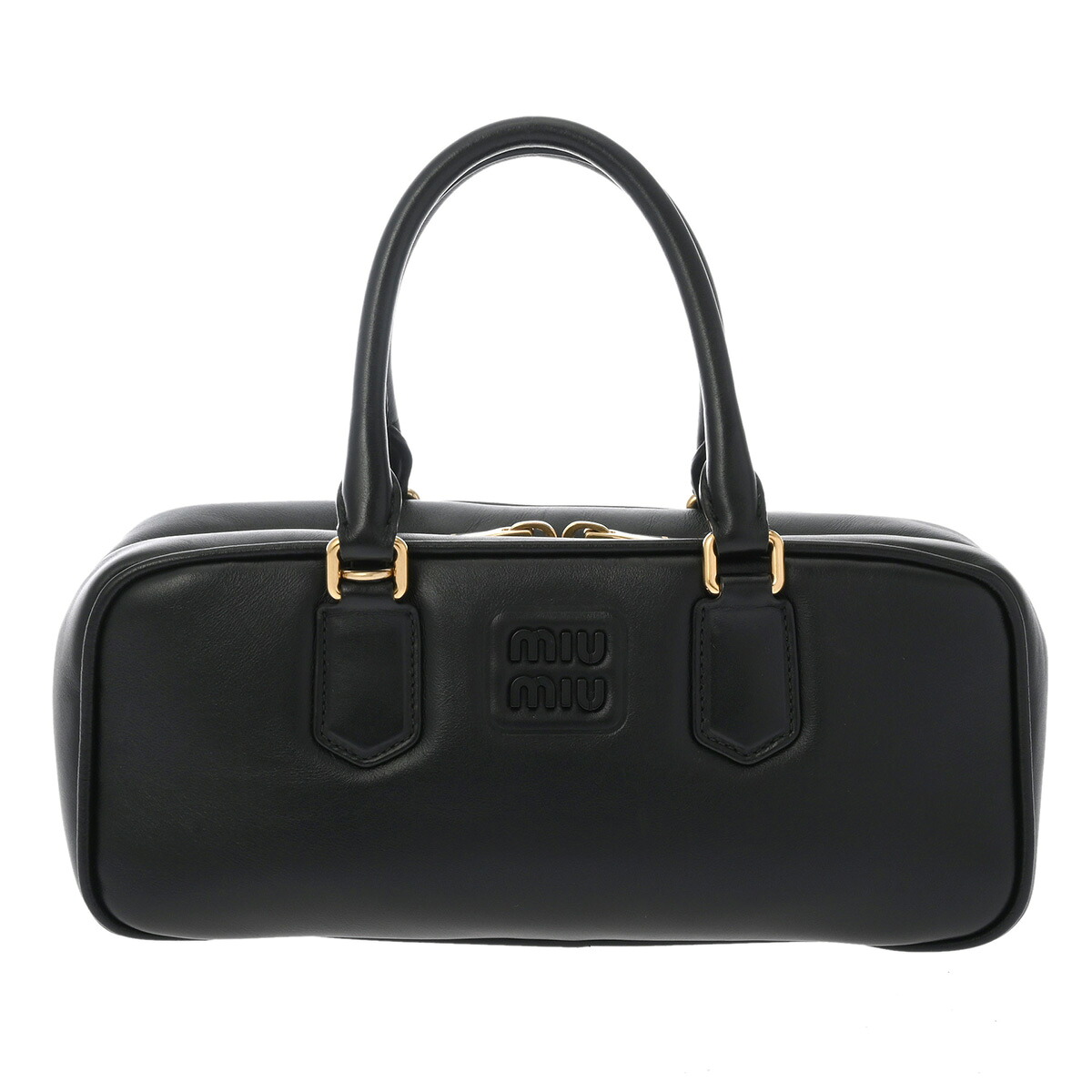 【～7/26 最大5万円クーポン】ミュウミュウ Miu Miu アルカディバッグ 2WAY ブラック 5BB148 マテラッセレザー レディース ハンドバッグ ミュウミュウ ハンドバッグ バック ブランド 【ローン48回払い無金利】【中古】｜ウォッチニアン ブランド品専門店