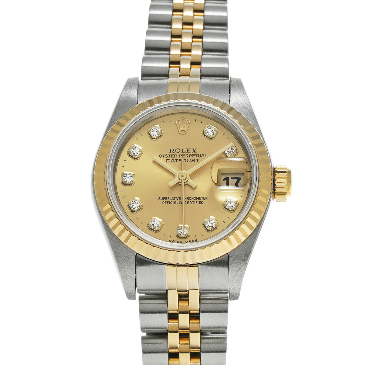 【~7/26 最大5万円クーポン】ロレックス ROLEX デイトジャスト 69173G T番(1996年頃製造) シャンパン/ダイヤモンド レディース 腕時計 ロレックス 時計 高級腕時計 ブランド 【ローン48回払い無金利】【中古】|ウォッチニアン ブランド品専門店