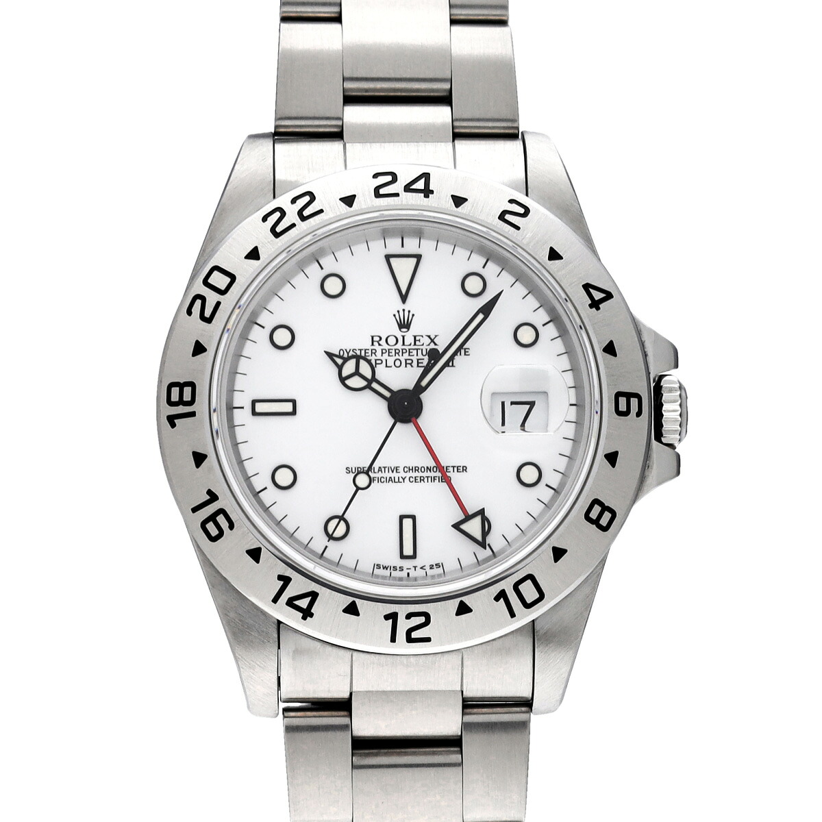 【～7/26 最大5万円クーポン】ロレックス ROLEX エクスプローラーII 16570 S番(1994年頃製造) ホワイト メンズ 腕時計 ロレックス 時計 高級腕時計 ブランド 【ローン48回払い無金利】【中古】｜ウォッチニアン ブランド品専門店