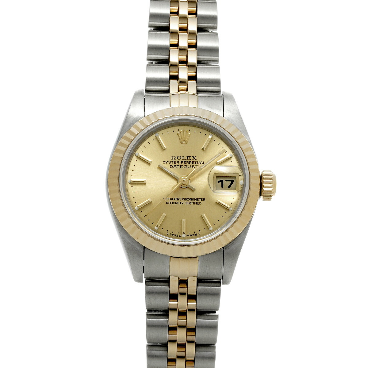 【～7/26 最大5万円クーポン】ロレックス ROLEX デイトジャスト 79173 A番(1999年頃製造) シャンパン レディース 腕時計 ロレックス 時計 高級腕時計 ブランド 【ローン48回払い無金利】【中古】｜ウォッチニアン ブランド品専門店