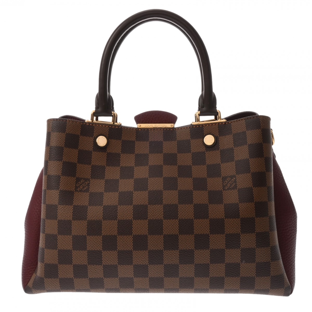 【~7/26 最大5万円クーポン】ルイ ヴィトン LOUIS VUITTON ダミエ ブリタニ— ボルドー N41675 ダミエキャンバス レディース ハンドバッグ ヴィトンバッグ バック ブランド 【ローン48回払い無金利】【中古】|ウォッチニアン ブランド品専門店