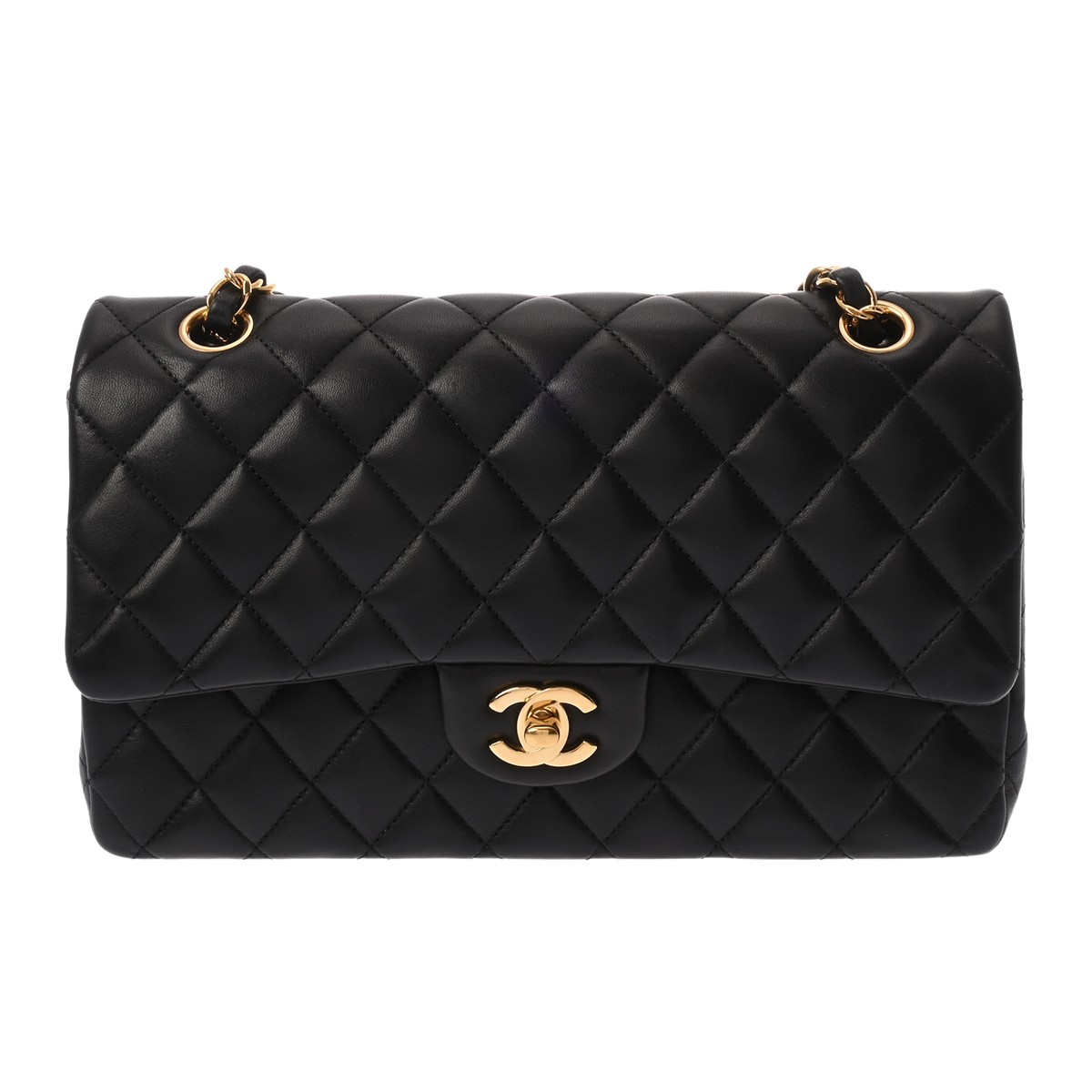 【~7/26 最大5万円クーポン】シャネル CHANEL マトラッセ 11.12 クラシック ハンドバッグ 25 ブラック A01112 ラムスキン レディース ショルダーバッグ chanel シャネル バッグ バック ブランド 【ローン48回払い無金利】【中古】|ウォッチニアン ブランド品専門店