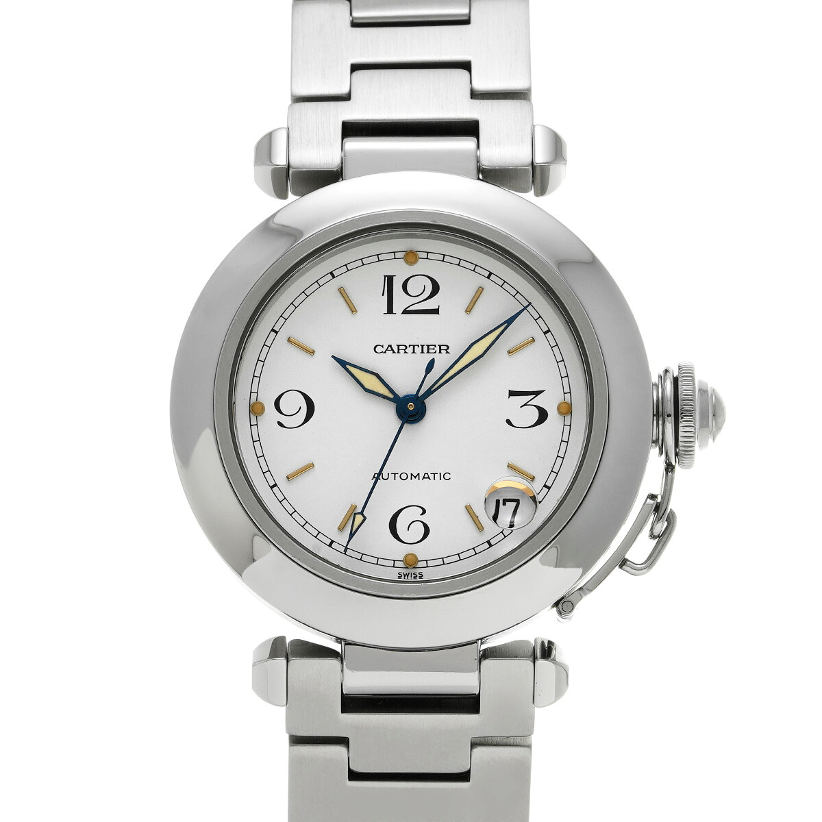 【～7/26 最大5万円クーポン】カルティエ CARTIER パシャC W31015M7 ホワイト ユニセックス 腕時計 カルティエ 時計 高級腕時計 ブランド 【ローン48回払い無金利】【中古】｜ウォッチニアン ブランド品専門店