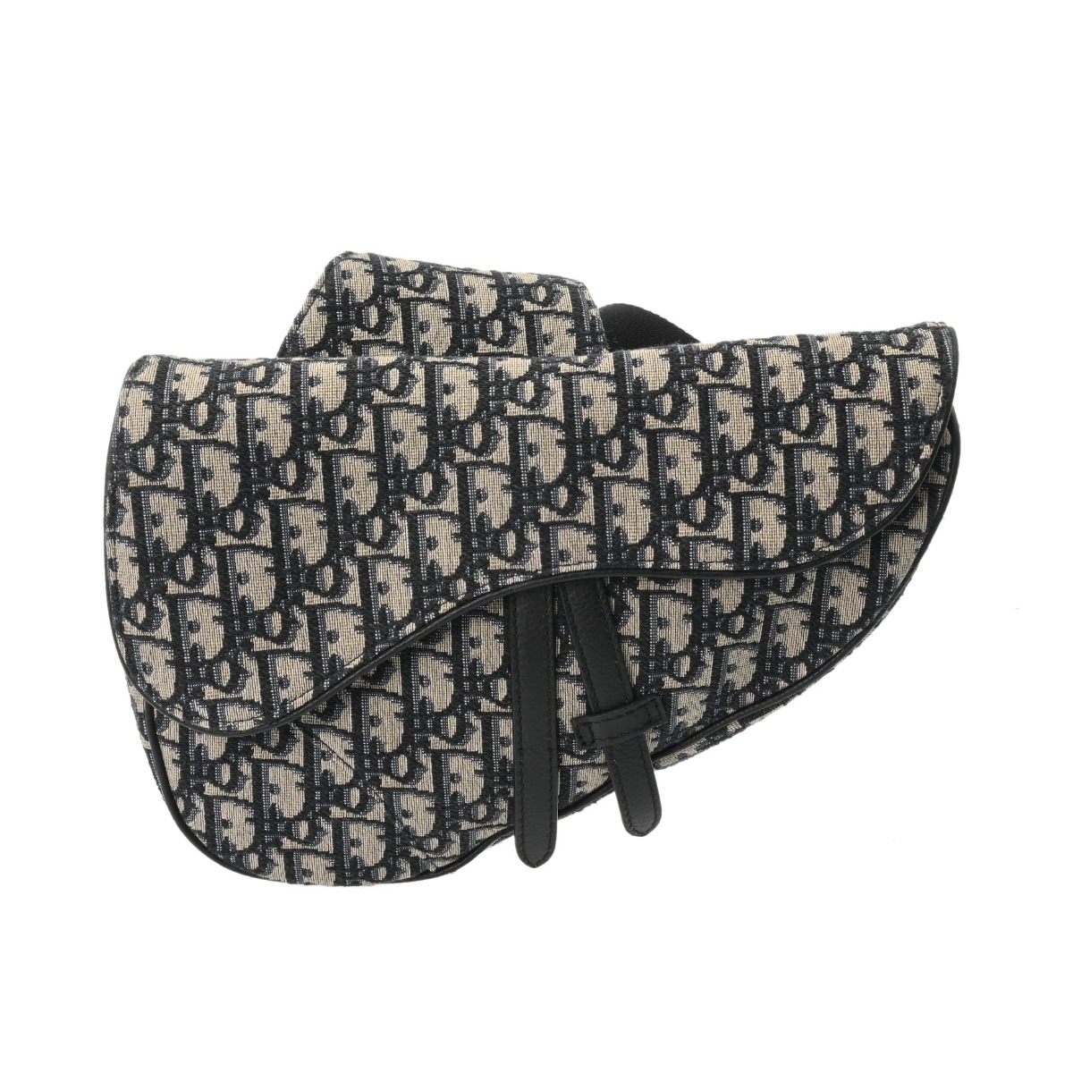 【~7/26 最大5万円クーポン】ディオール Dior サドルバッグ ベージュ/ブラック 1ADP0093YKY_H28E オブリークジャガードキャンバス ユニセックス ボディバッグ ディオール ボディバッグ バック ブランド 【ローン48回払い無金利】【中古】|ウォッチニアン ブランド品専門店