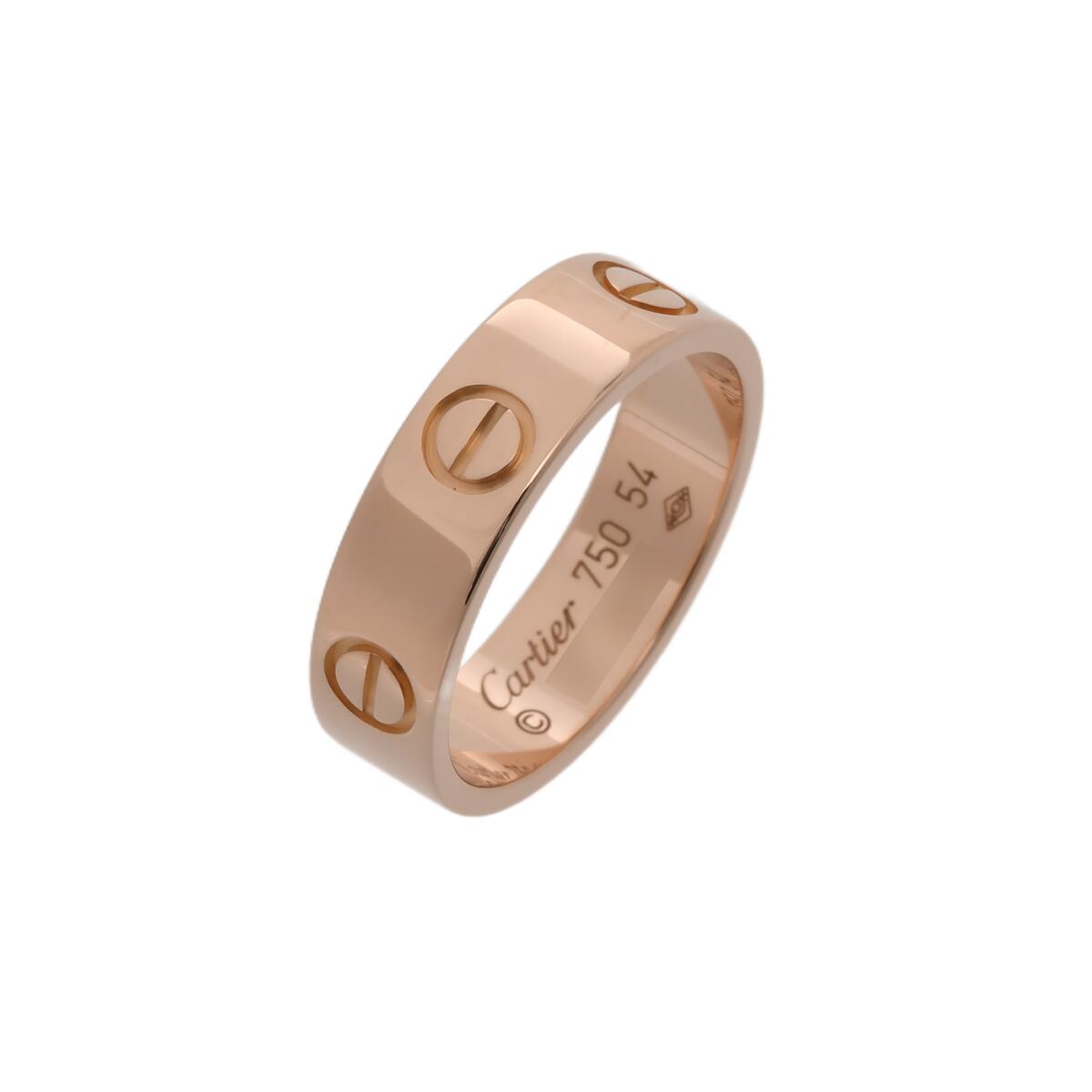 【～7/26 最大5万円クーポン】カルティエ CARTIER ミニラブリング #54 K18ピンクゴールド PG レディース リング・指輪 カルティエ 【ローン48回払い無金利】【中古】｜ウォッチニアン ブランド品専門店