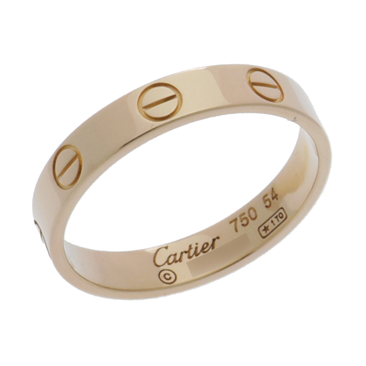 【～7/26 最大5万円クーポン】カルティエ CARTIER ミニラブリング #54 K18イエローゴールド YG レディース リング・指輪 カルティエ 【ローン48回払い無金利】【中古】｜ウォッチニアン ブランド品専門店 107,690円