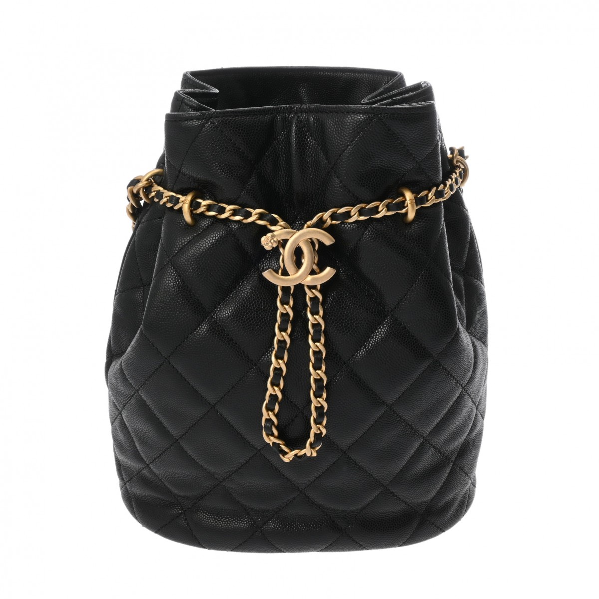 【～7/26 最大5万円クーポン】シャネル CHANEL マトラッセ バケットバッグ ブラック AS3091 グレインドカーフスキン レディース ショルダーバッグ chanel シャネル バッグ バック ブランド 【ローン48回払い無金利】【中古】｜ウォッチニアン ブランド品専門店 275,310円