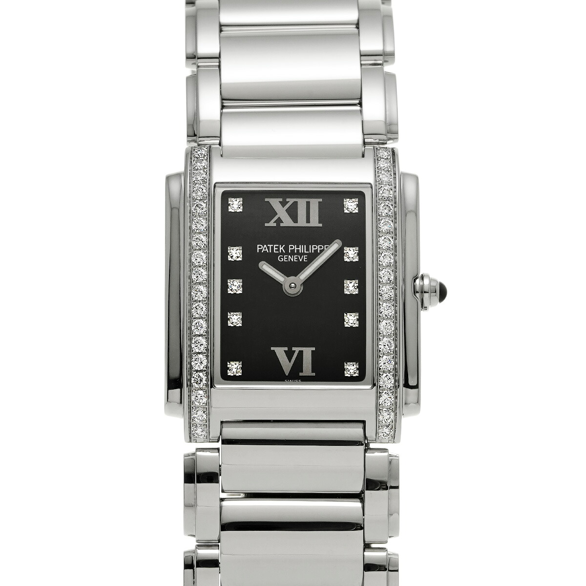 【～7/26 最大5万円クーポン】パテック フィリップ PATEK PHILIPPE トゥエンティ-4 4910/10A-001 ブラック/ダイヤモンド レディース 腕時計 パテック フィリップ 時計 高級腕時計 ブランド 【ローン48回払い無金利】【中古】｜ウォッチニアン ブランド品専門店