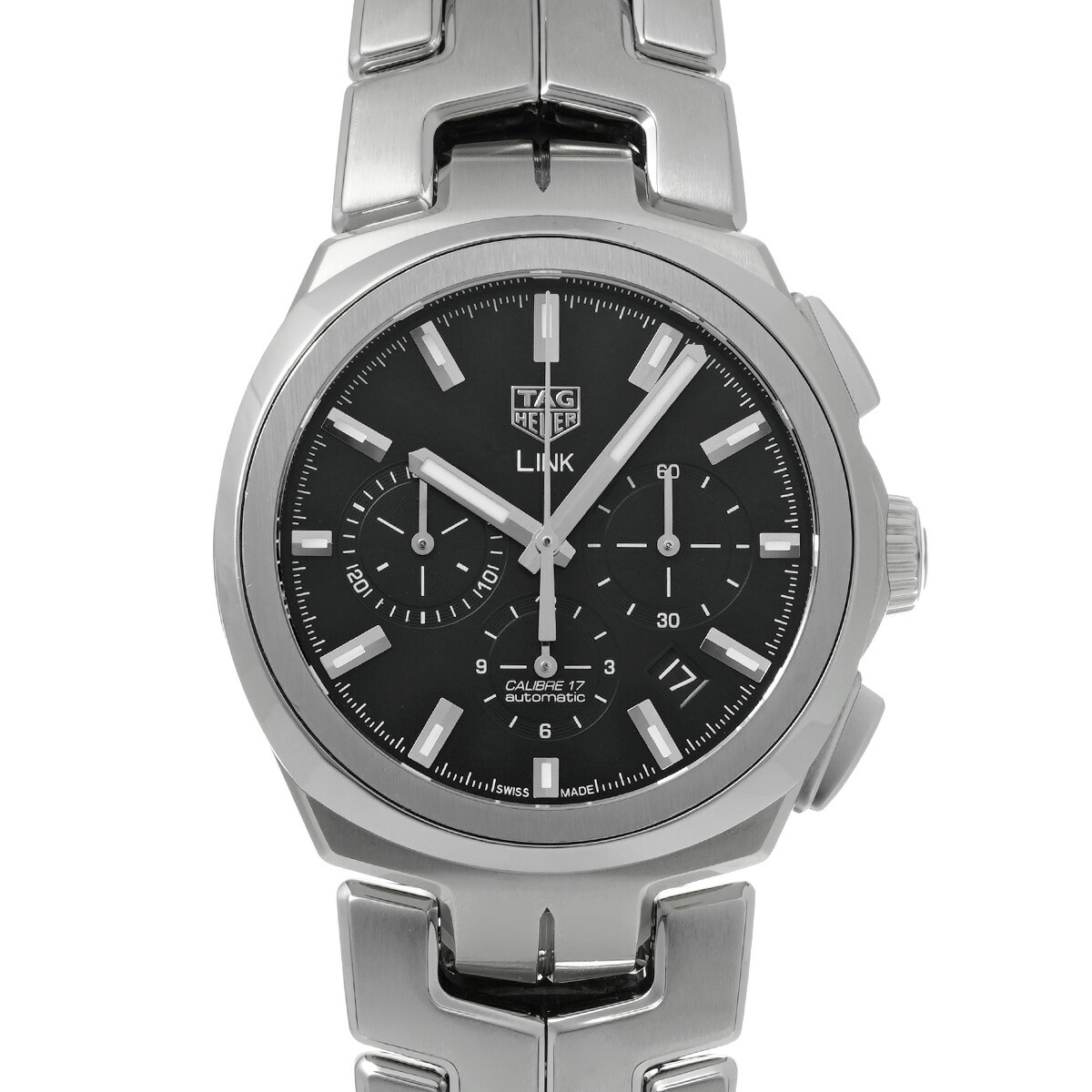 タグ ホイヤー TAG HEUER リンク キャリバー17 クロノグラフ CBC2110.BA0603 ブラック メンズ 腕時計 タグ ホイヤー 時計 高級腕時計 ブランド 【ローン48回払い無金利】【中古】|ウォッチニアン ブランド品専門店