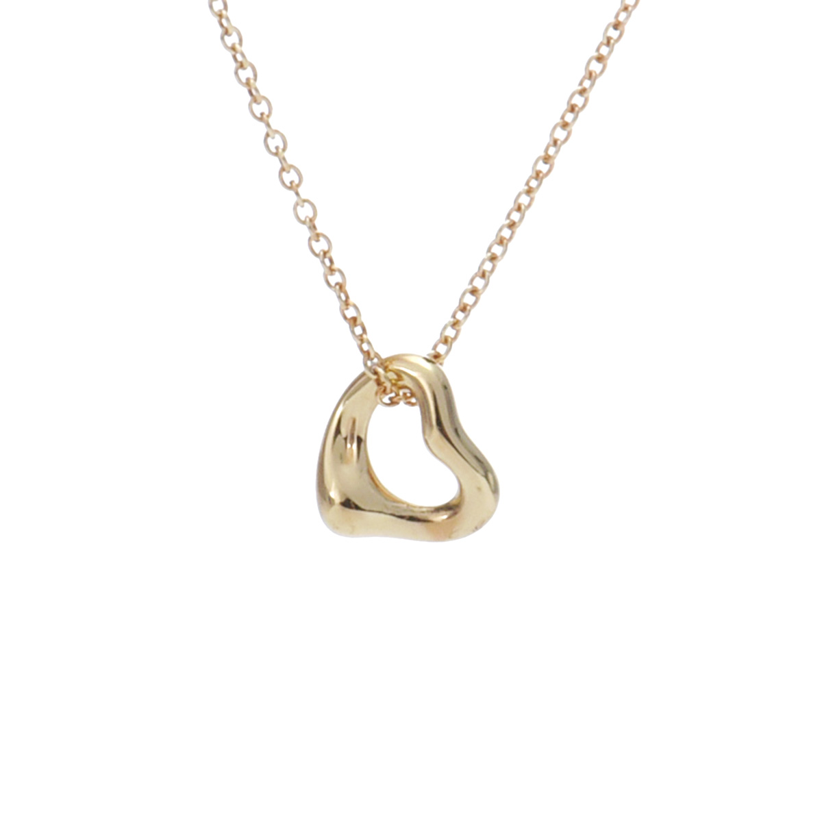 ティファニー TIFFANY & Co. オープンハート ネックレス エクストラミニ 7mm K18イエローゴールド YG レディース ネックレス ティファニー 【ローン48回払い無金利】【中古】｜ウォッチニアン ブランド品専門店