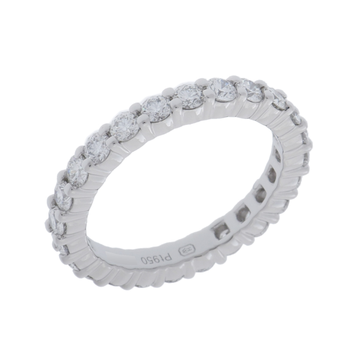 【～7/26 最大5万円クーポン】ハリー ウィンストン HARRY WINSTON ラウンドプロングセット フルエタニティ リング WBDPRDS05SP05-052 Pt950プラチナ ダイヤモンド レディース リング・指輪 ハリー ウィンストン 【ローン48回払い無金利】【中古】｜ウォッチニアン ブランド品専門店