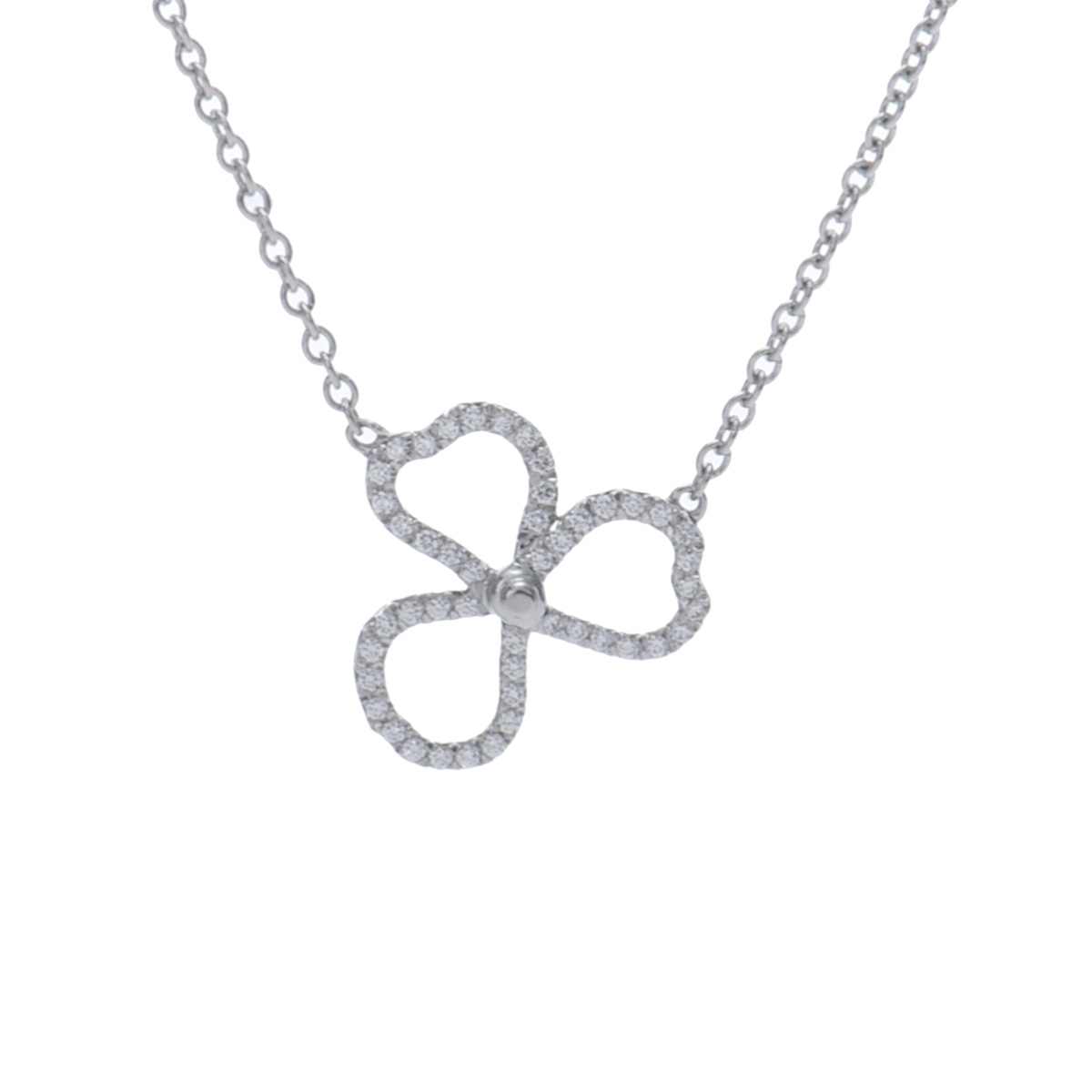 ティファニー TIFFANY & Co. ペーパーフラワー オープン ネックレス Pt950プラチナ ダイヤモンド レディース ネックレス ティファニー 【ローン48回払い無金利】【中古】｜ウォッチニアン ブランド品専門店 102,190円