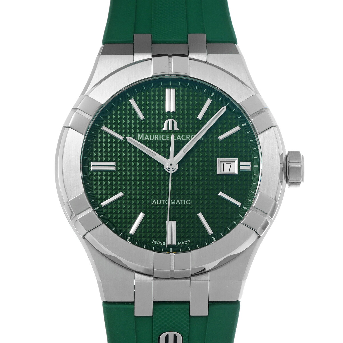 【~7/26 最大5万円クーポン】モーリス ラクロア Maurice Lacroix アイコン オートマティック 42mm AI6008-SS000-630-5 グリーン メンズ 腕時計 モーリス ラクロア 時計 高級腕時計 ブランド 【ローン48回払い無金利】【中古】|ウォッチニアン ブランド品専門店